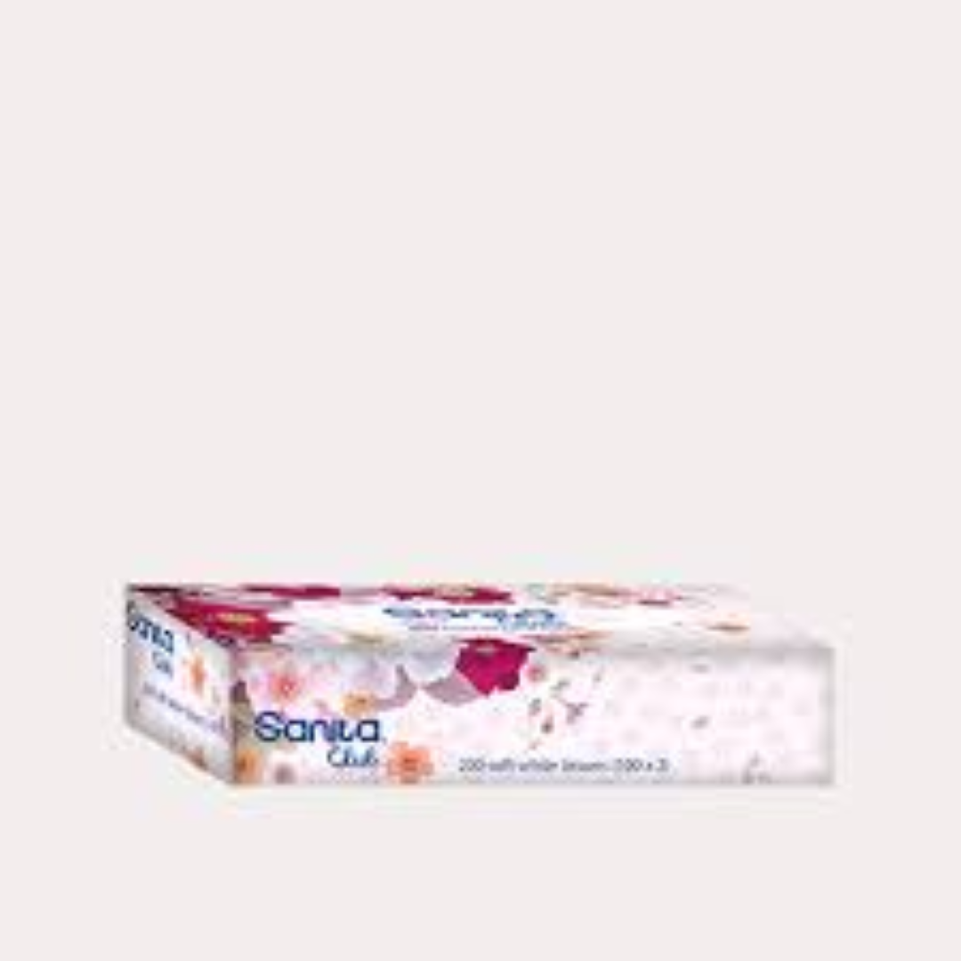 SANITA CLUB 200SHT SOFT WHITE F/TISSUES